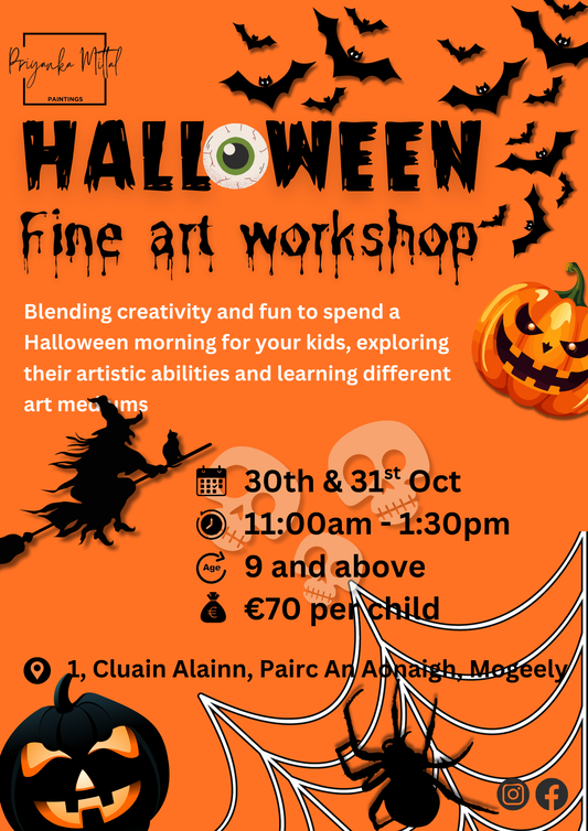 Kids Haloween Fine Art Workshop