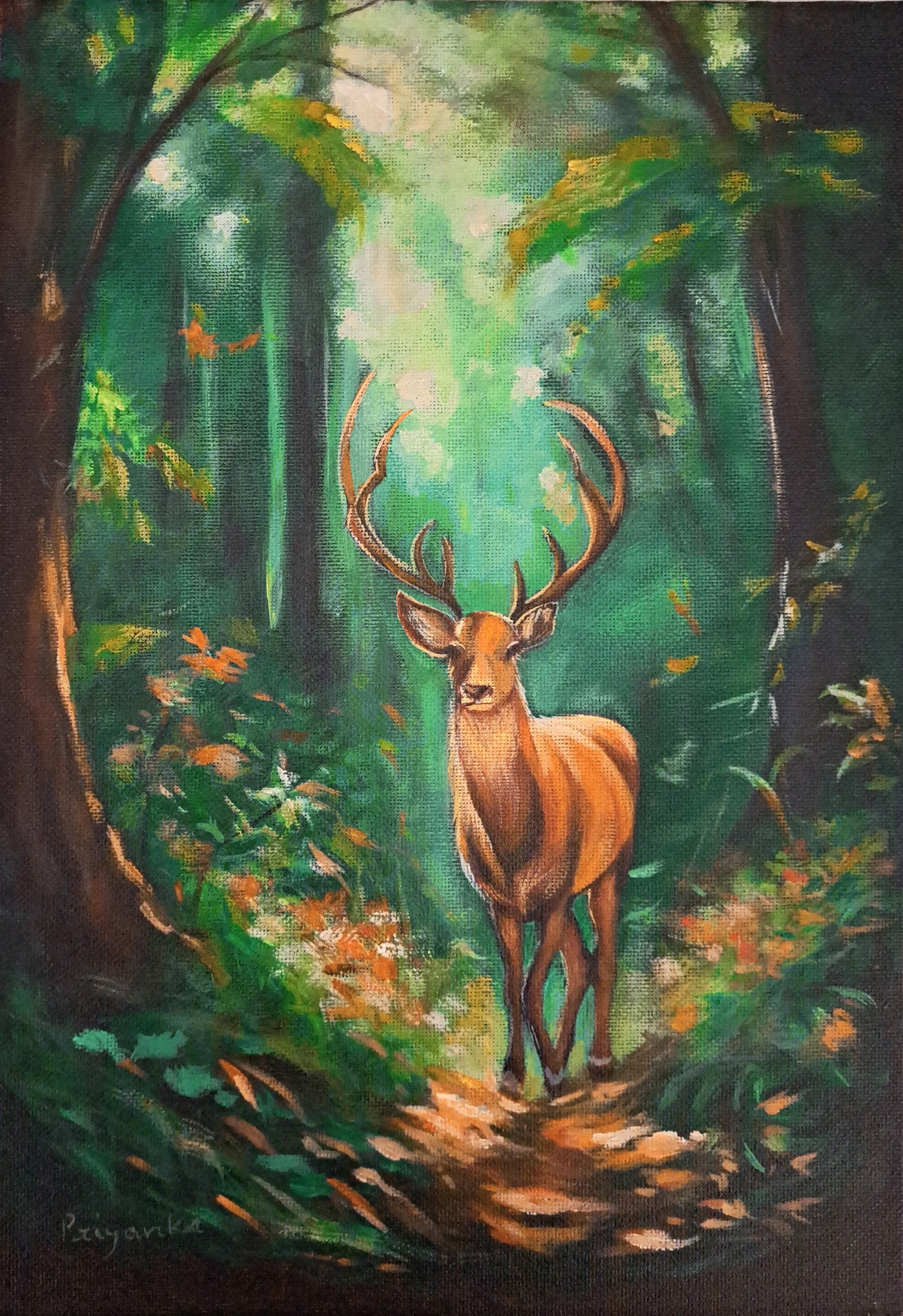 STAG IN THE WOODS