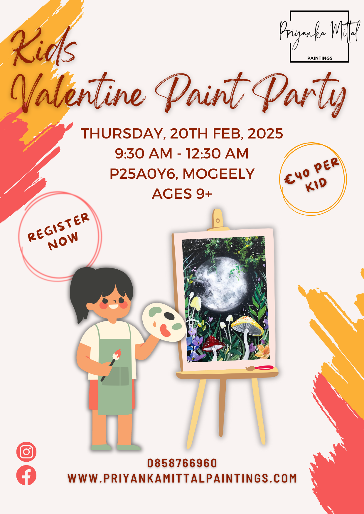 VALENTINE PAINT PARTY FOR KIDS